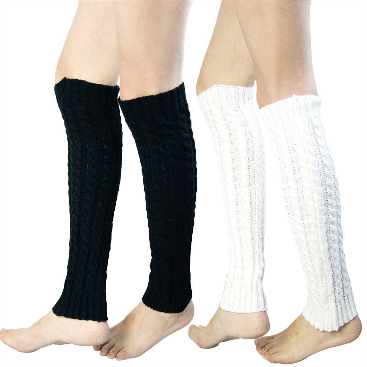 Machine knit leg warmers pattern