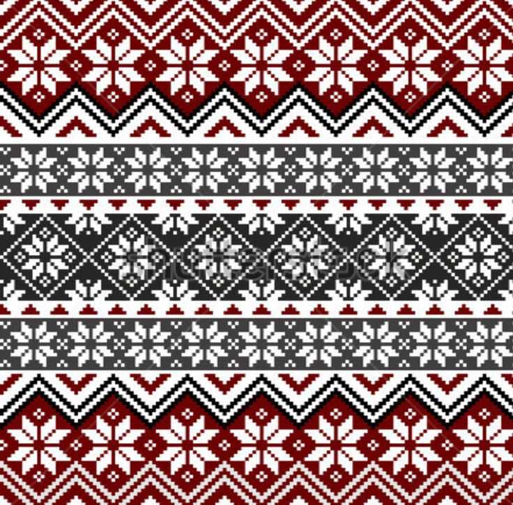 Nordic star knitting pattern