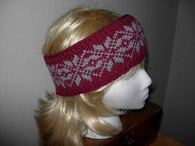 Norwegian headband knitting pattern
