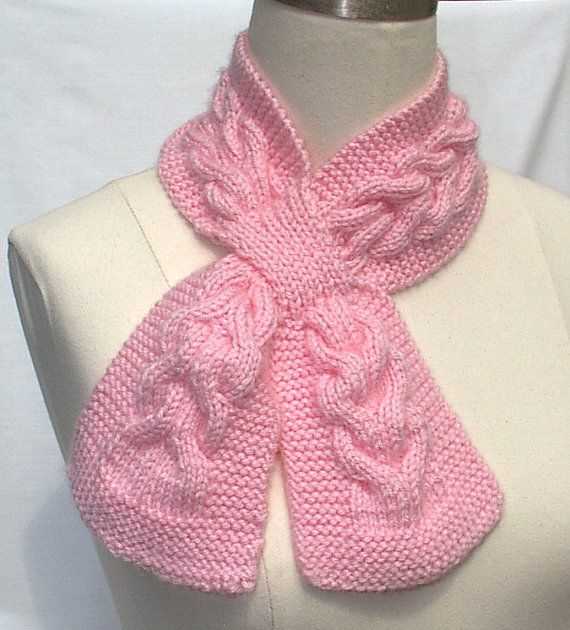 Bow tie scarf knitting pattern