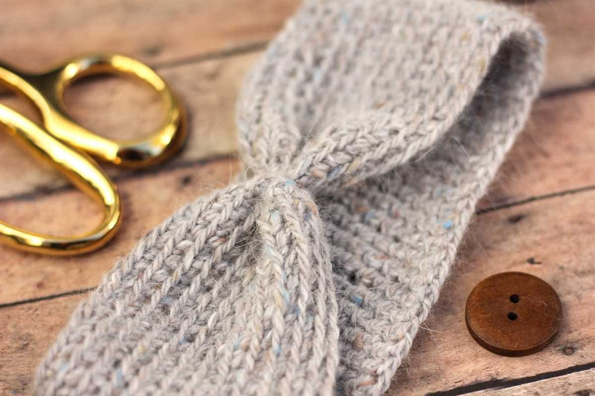 Bulky knit headband pattern