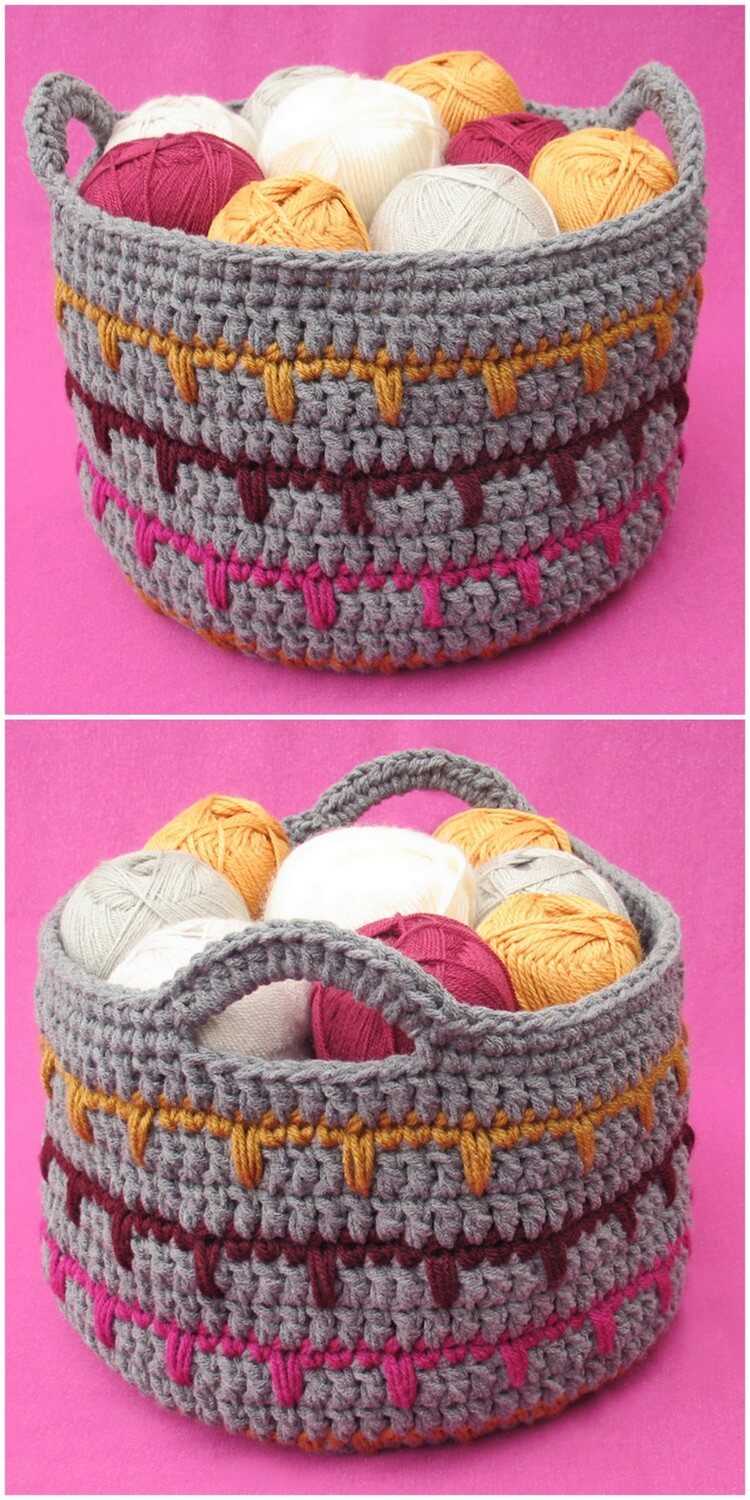 Create Beautiful Baskets with These Free Knitting Patterns Free knitting patterns for baskets