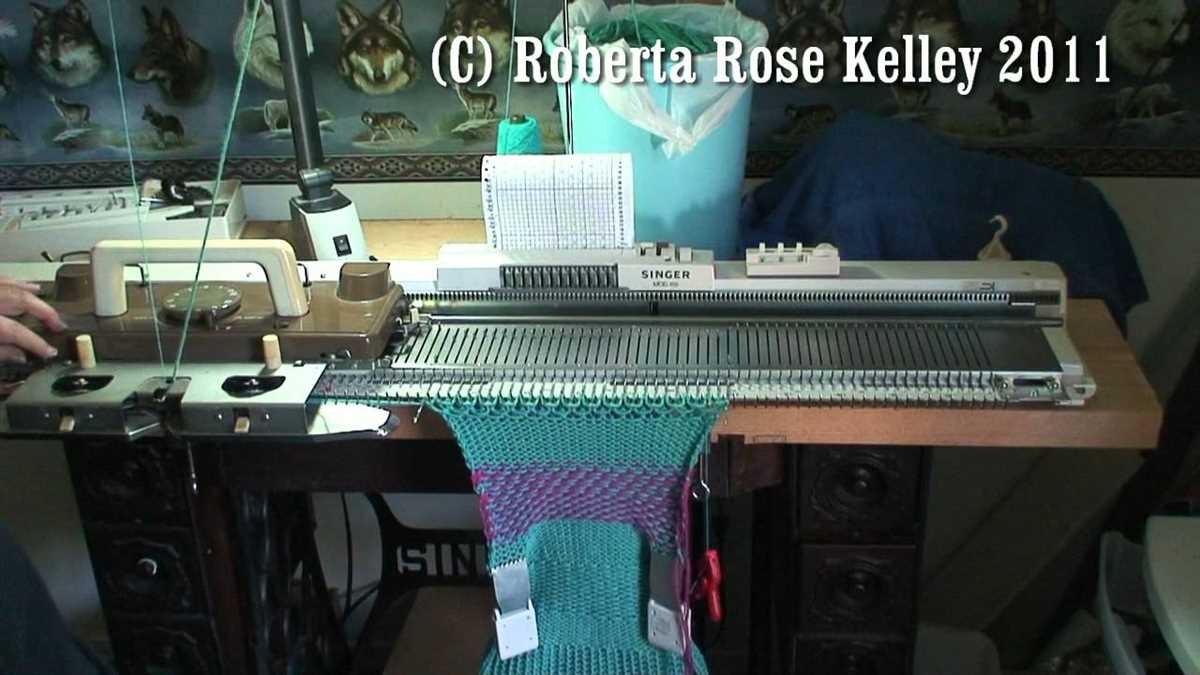 Bulky knitting machine patterns