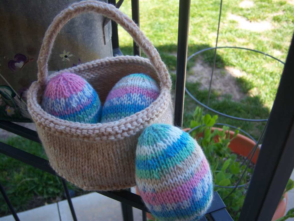 Free easter egg knitting patterns