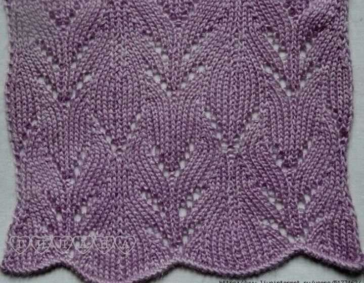 Lozenge knitting pattern