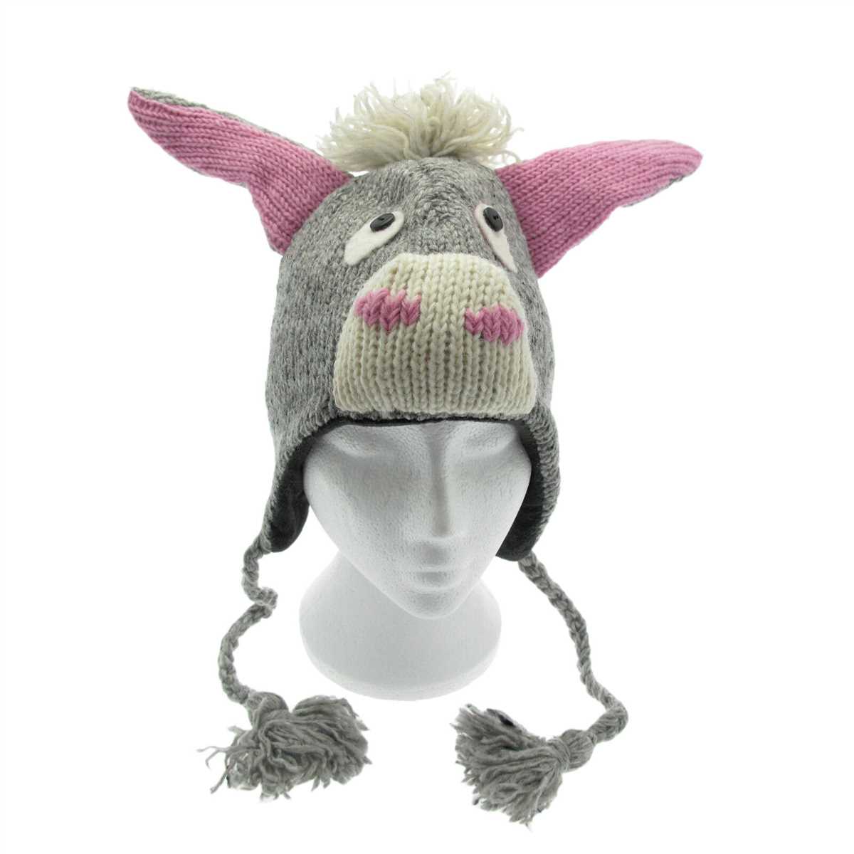 Donkey hat knitting pattern