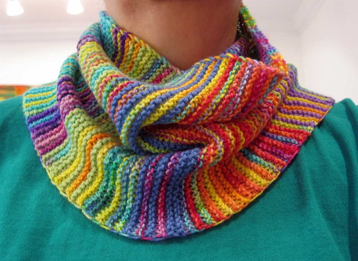 Cowl scarf knit pattern