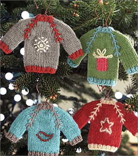 Christmas tree jumper knitting pattern