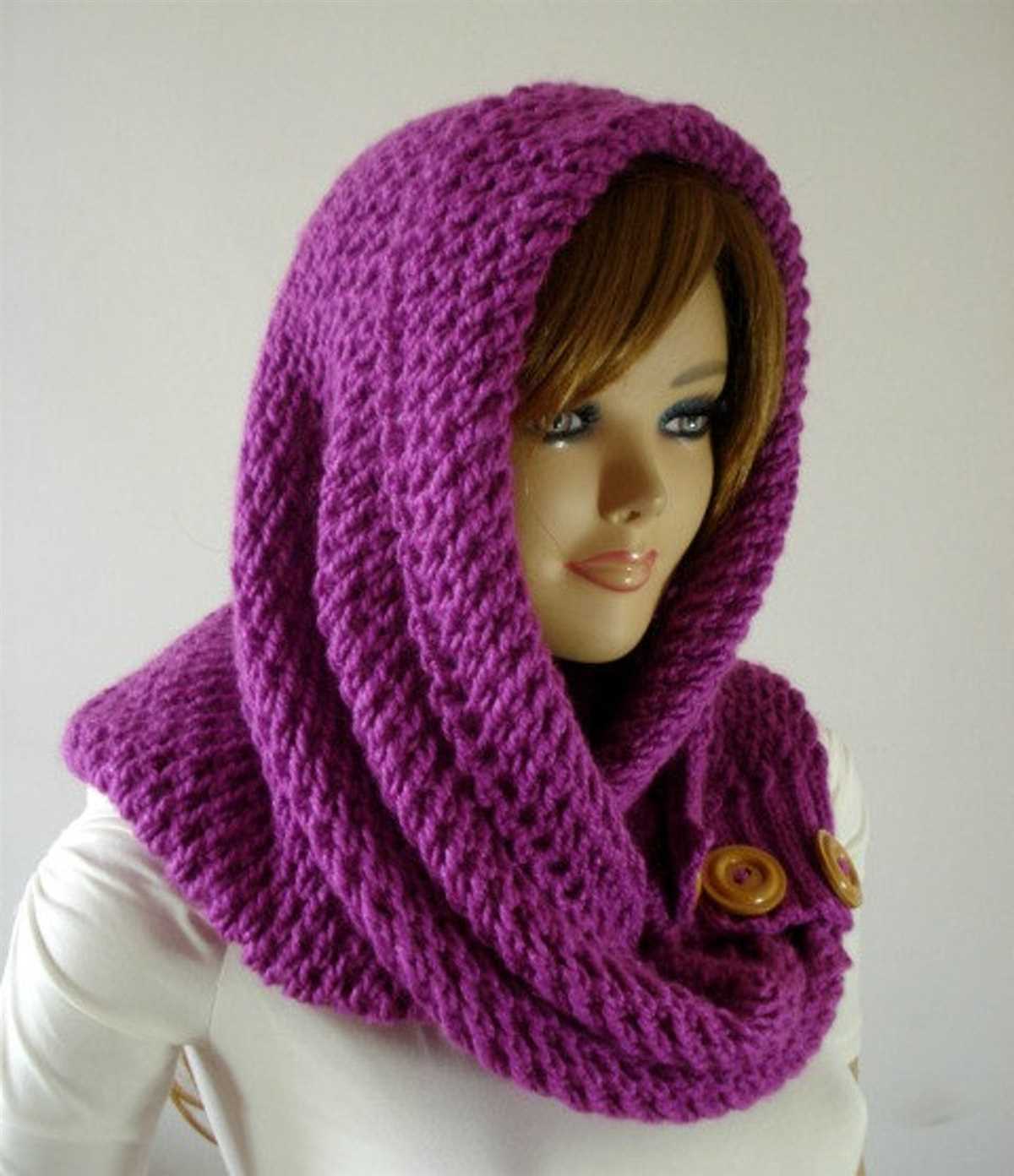 Easy hooded cowl knitting pattern