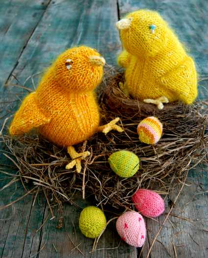Easter chick knitting pattern