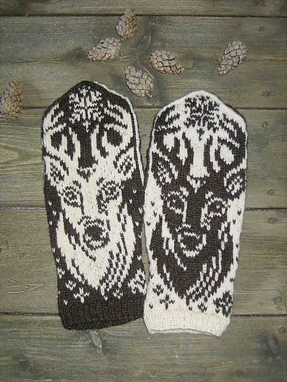Knit deer hat pattern