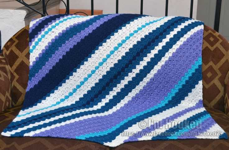 Corner to corner knitted blanket free pattern