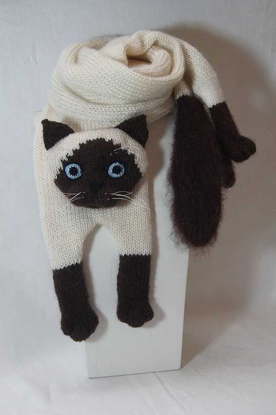 Cat scarf knitting pattern