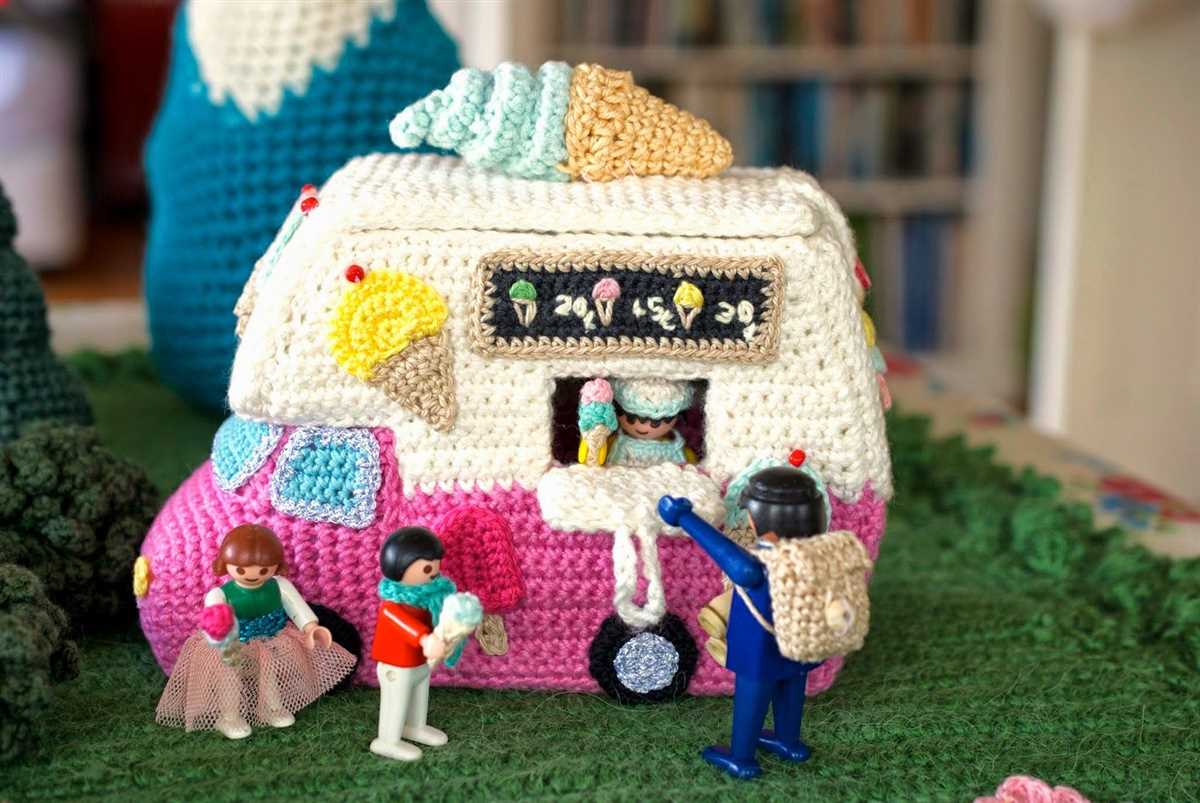Knitted caravan pattern