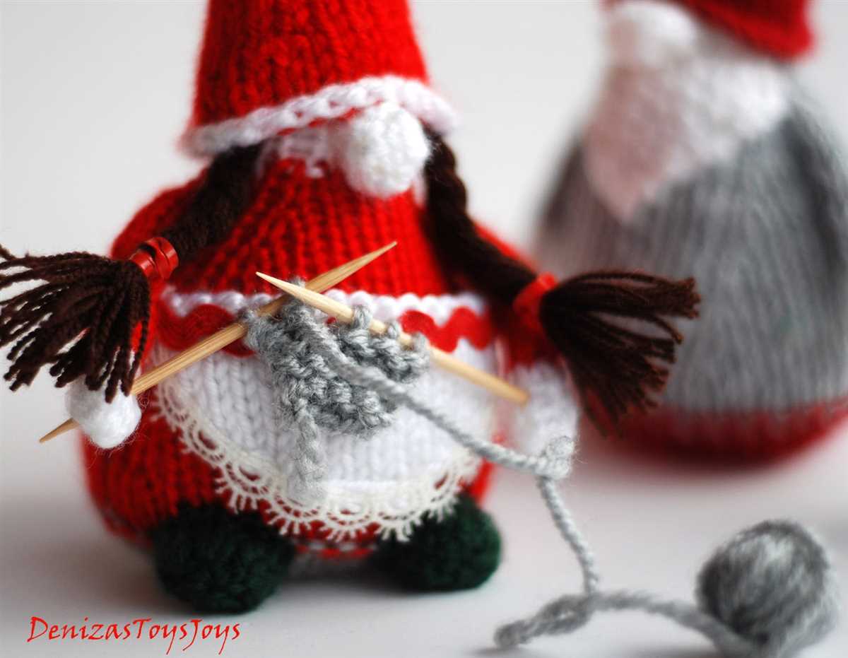 Christmas gnome knitting pattern