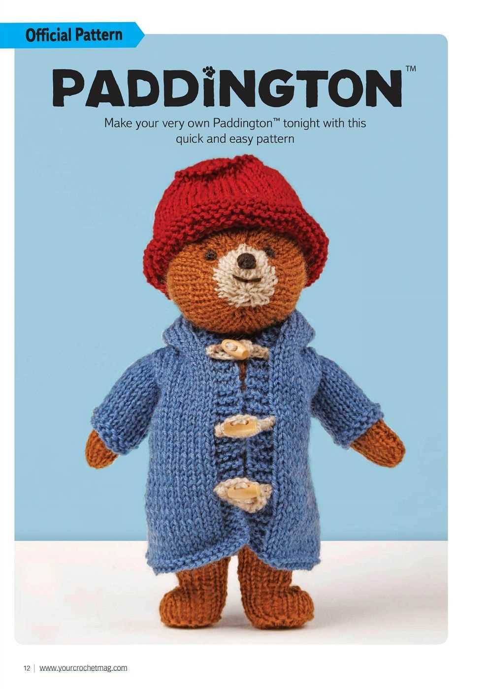 Free knitted paddington bear pattern