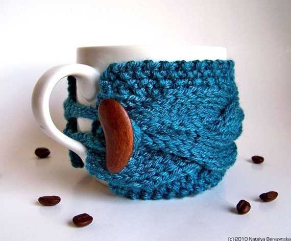 Cup cozies knitted patterns