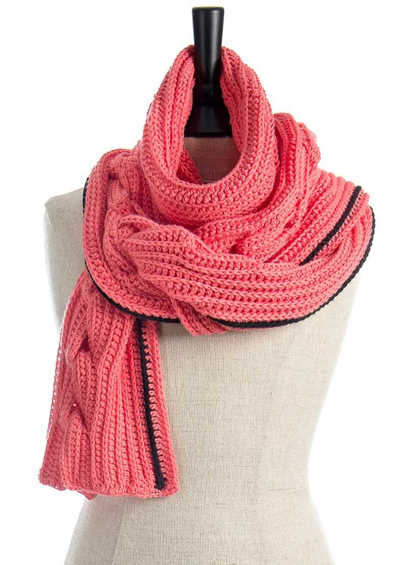 Turtleneck scarf knitting pattern
