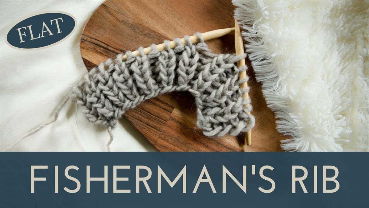 Fisherman's rib knit pattern