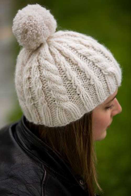 Cable knit hat pattern bulky yarn