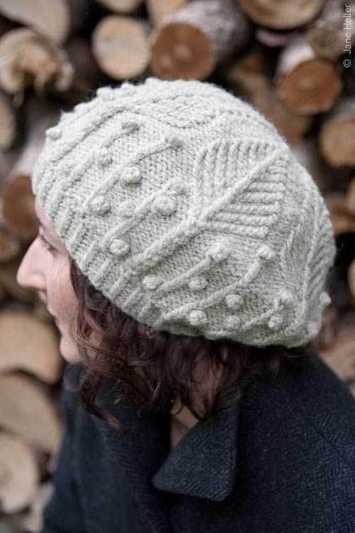 Beret beanie knitting pattern