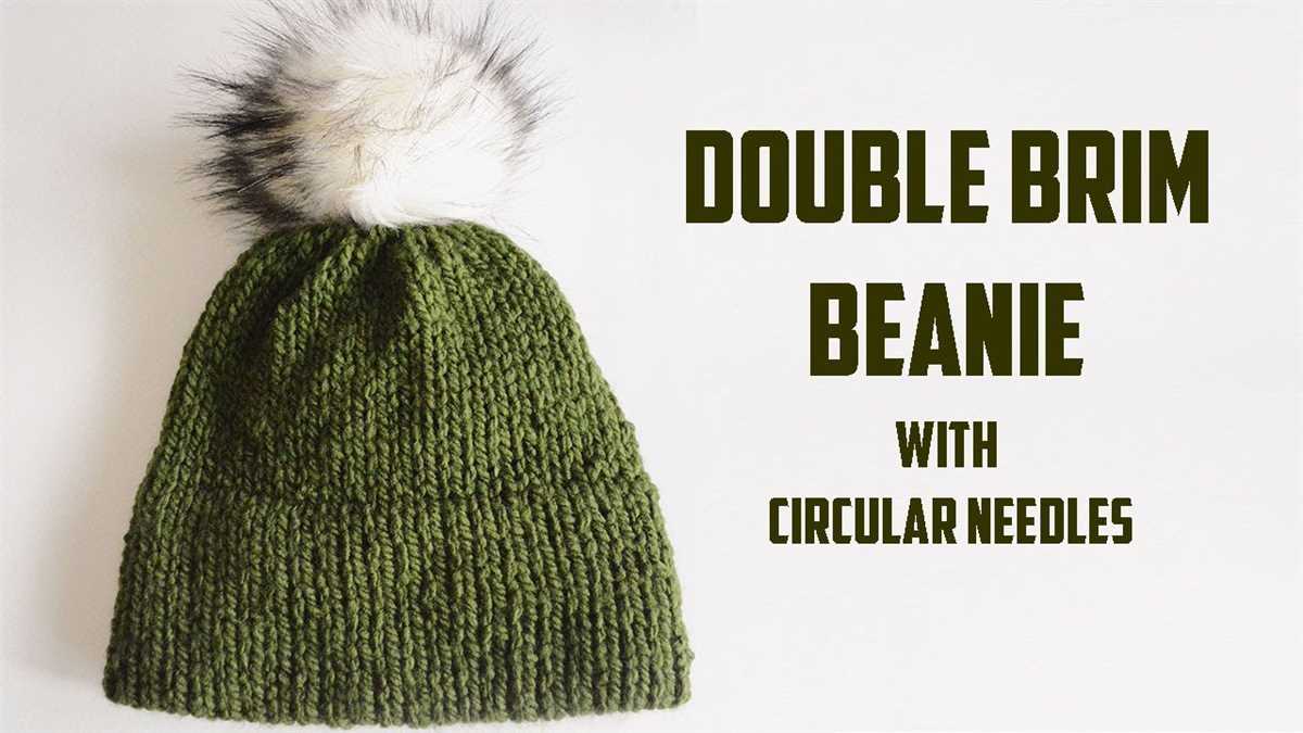 Knitting pattern beanie circular needles