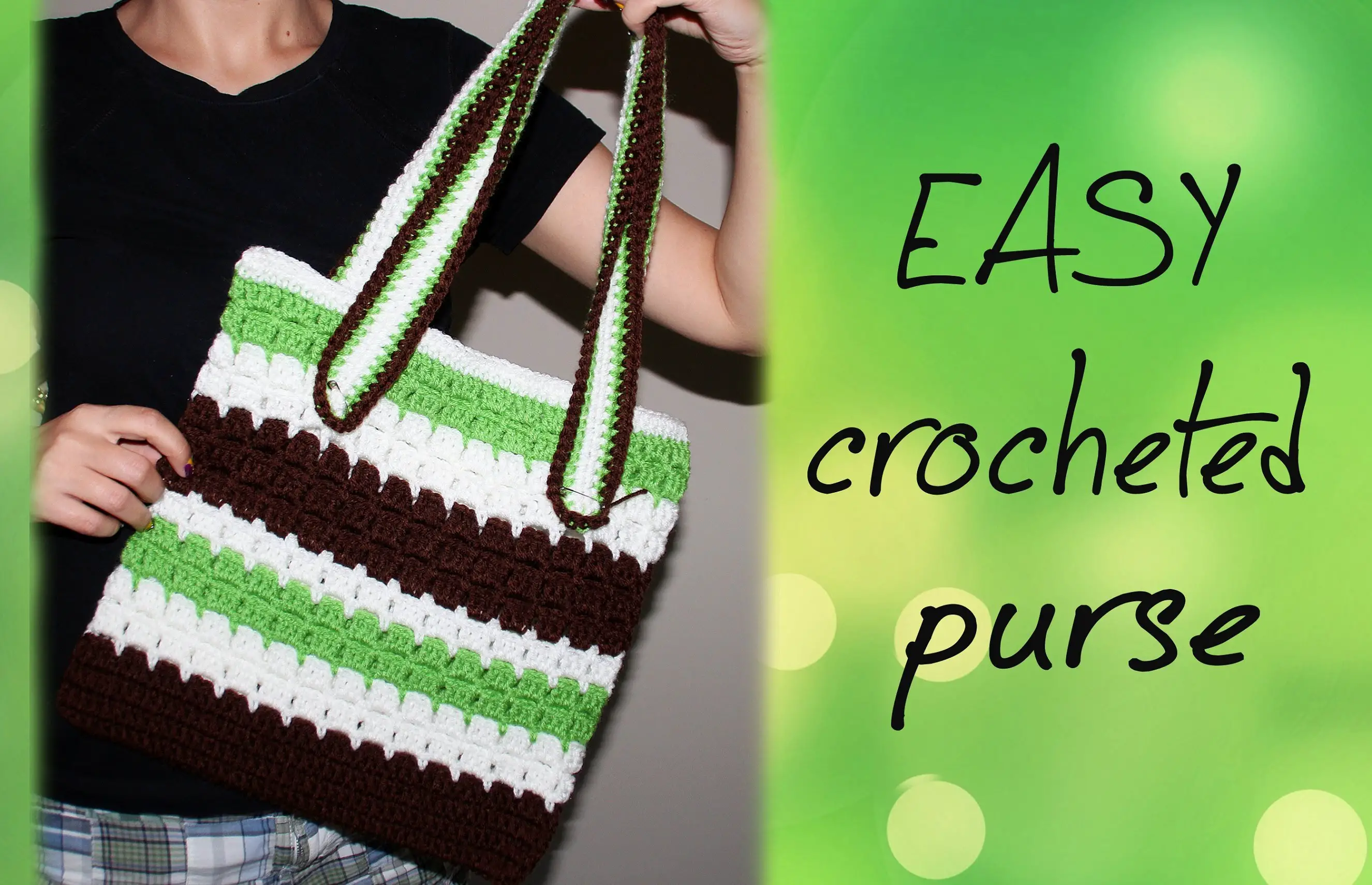 Simple knitted tote bag pattern