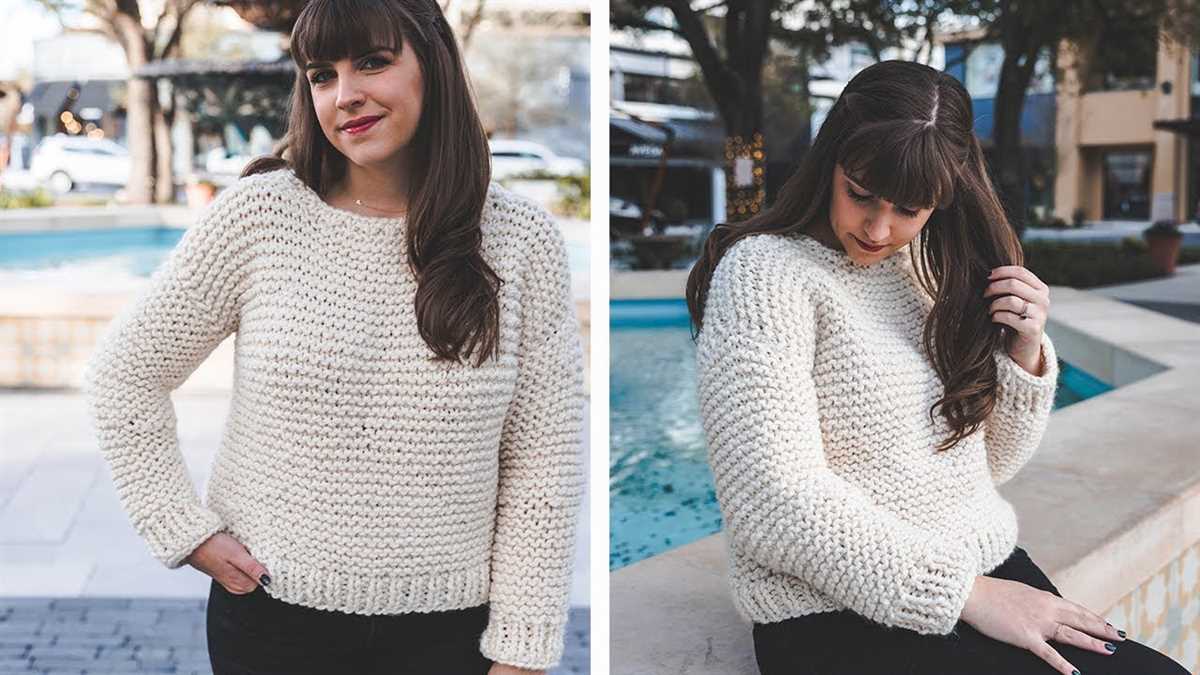 Knitting cropped sweater pattern