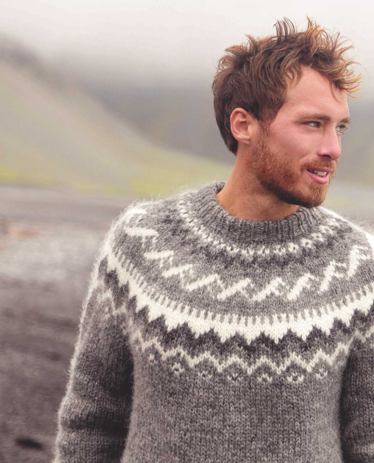 Mens nordic sweater knitting pattern