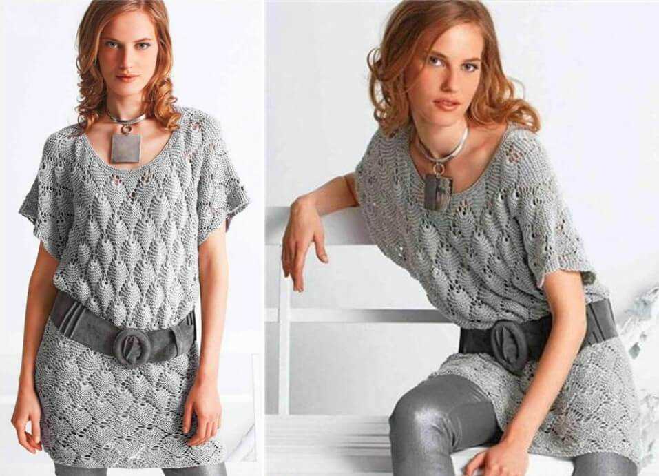 One shoulder top knitting pattern