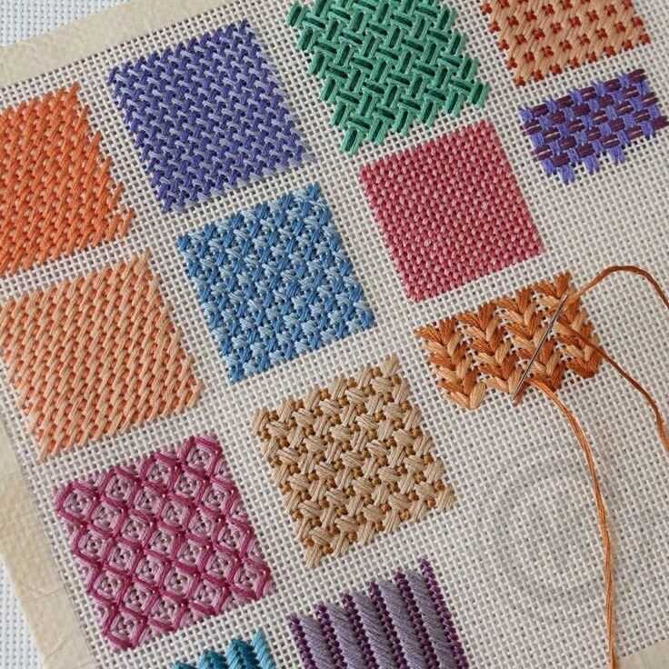 Knitting cross stitch pattern