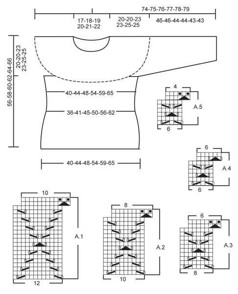Knitting patterns drops design
