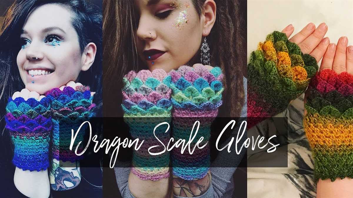 Dragon scale gloves knitting pattern free