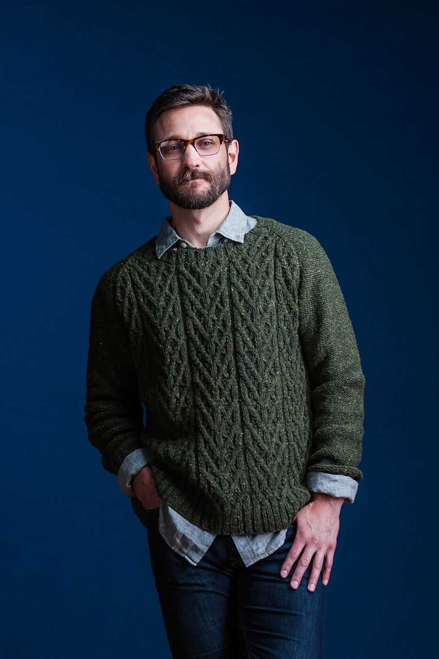 Mens knit cardigan pattern