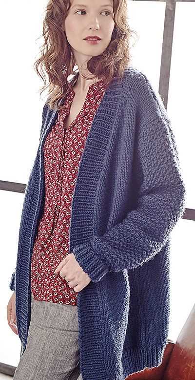 Easy cardigan knitting pattern