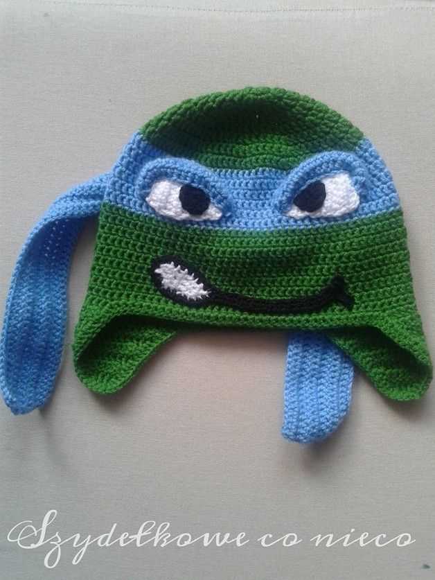Knit ninja turtle hat pattern