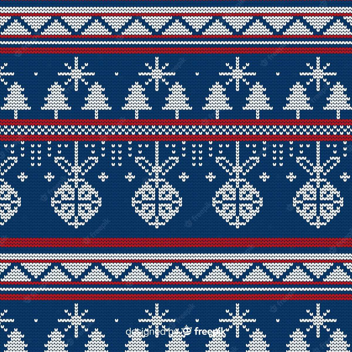 Knitted christmas ornament pattern