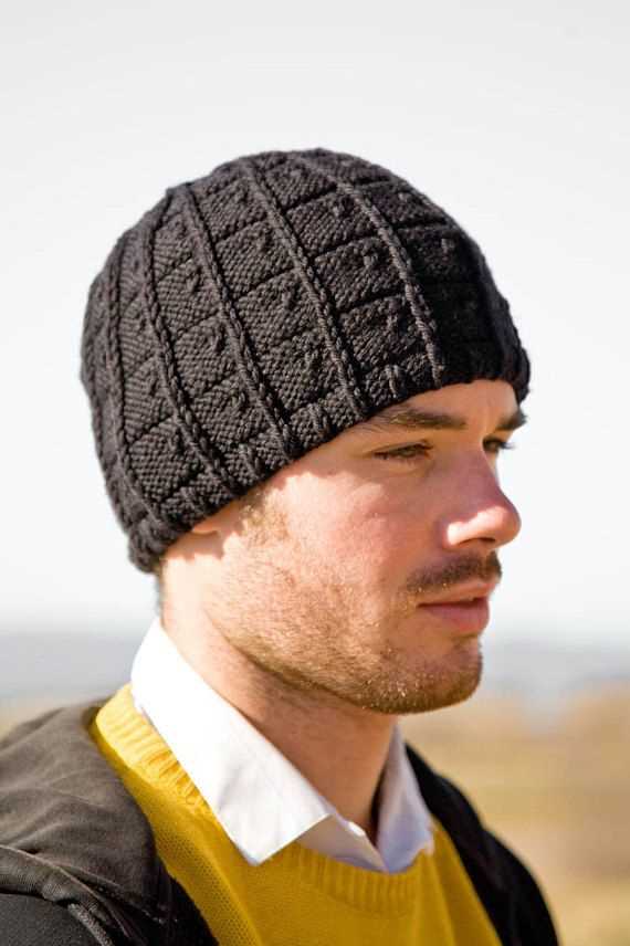 Knit hat pattern men