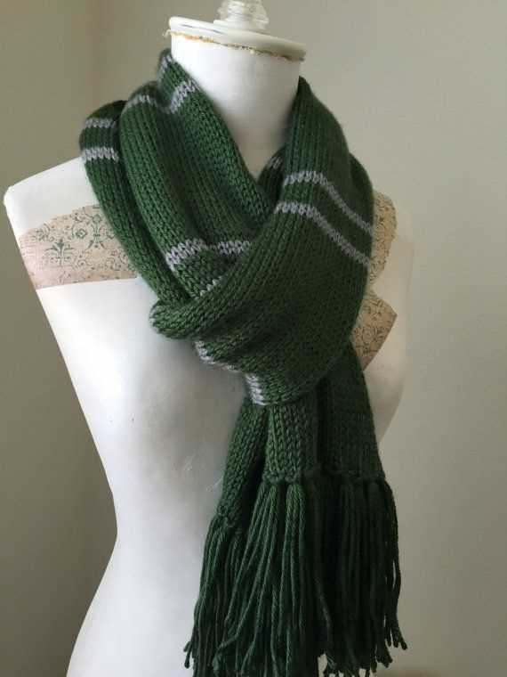 Slytherin hat knitting pattern