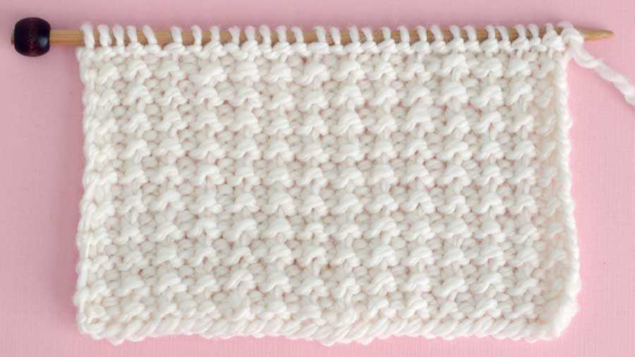 Sand stitch knitting pattern