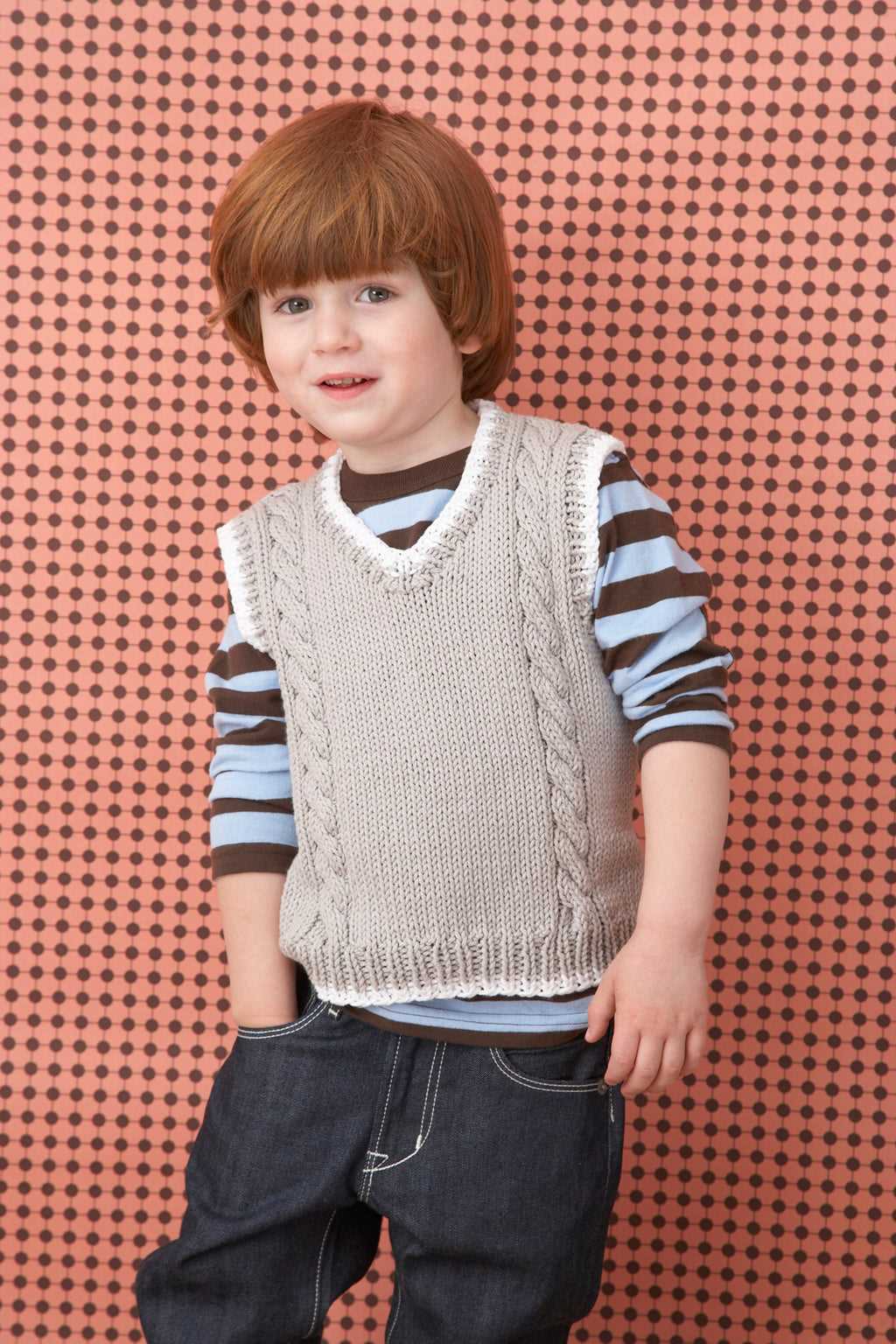 Sleeveless hoodie knitting pattern