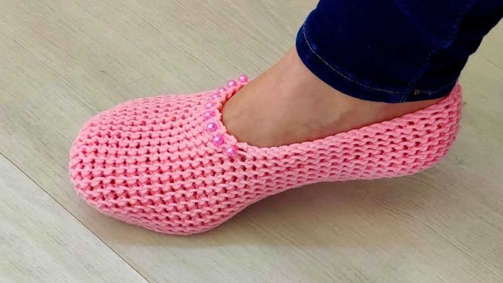 Knitted house slippers pattern free