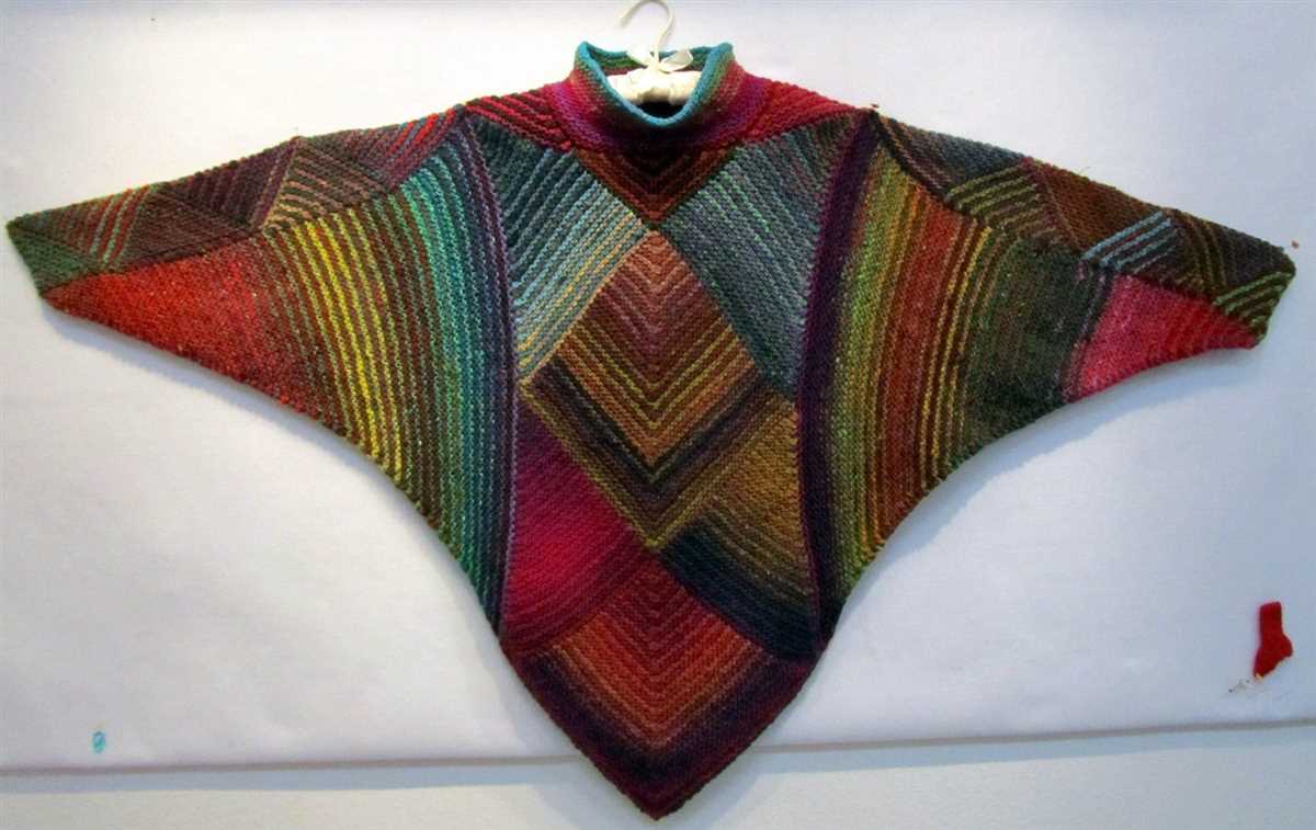 Poncho with sleeves knitting pattern free