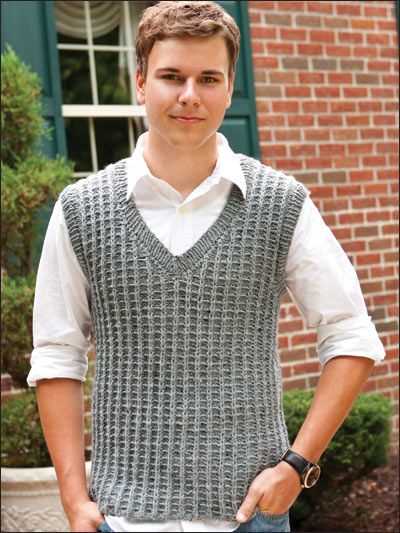 Knitting pattern for men's vest free