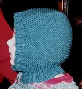 Garter stitch hat knitting pattern