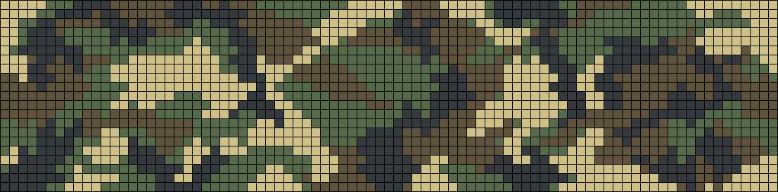 Camouflage knitting pattern