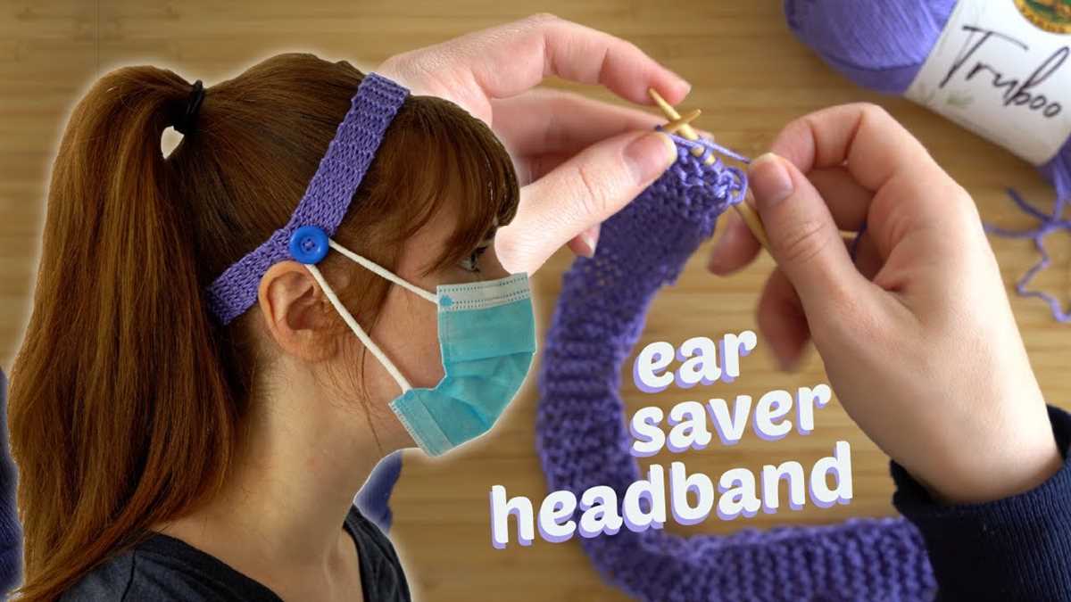 Knit ear savers pattern