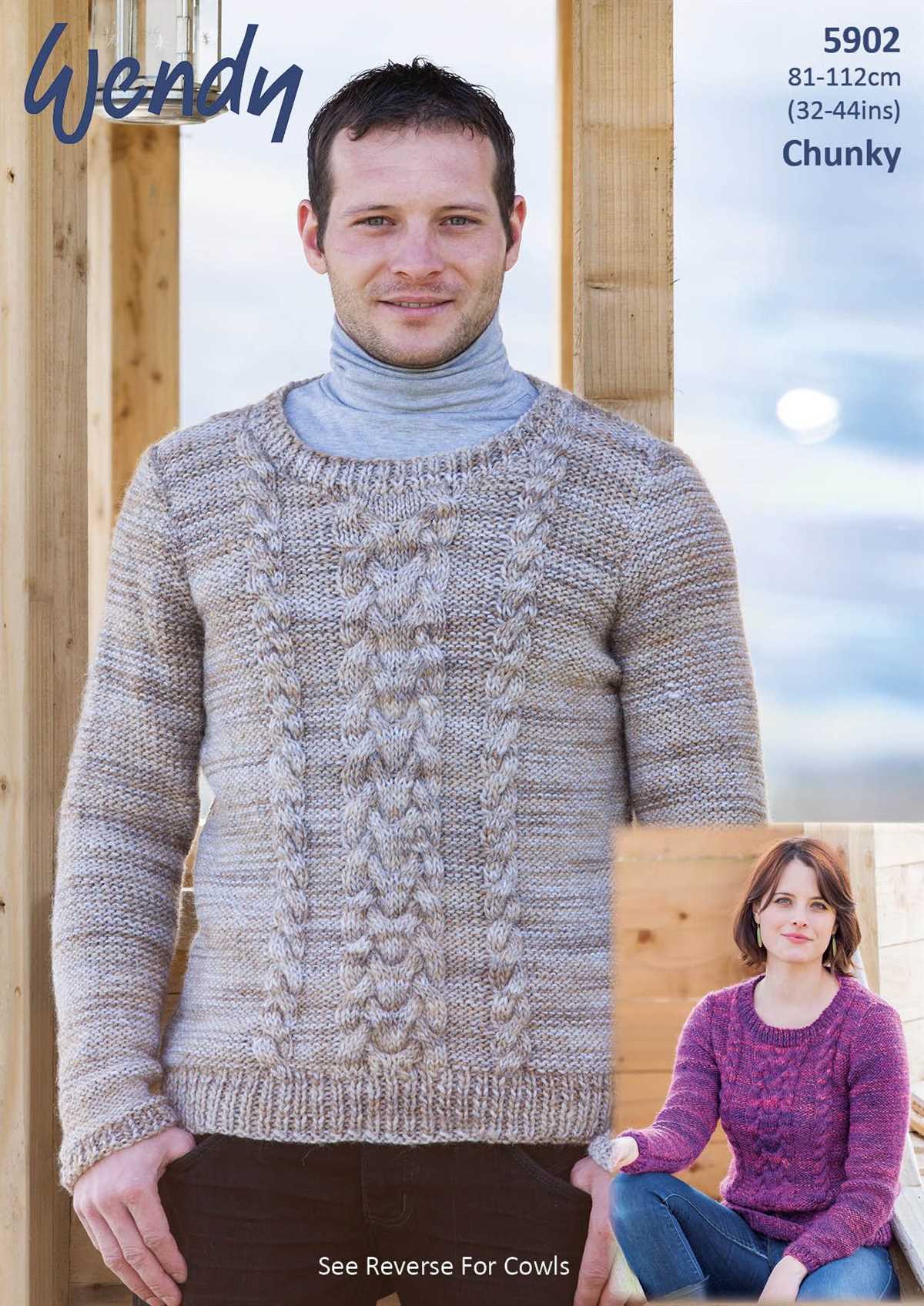 Chunky mens sweater knitting pattern