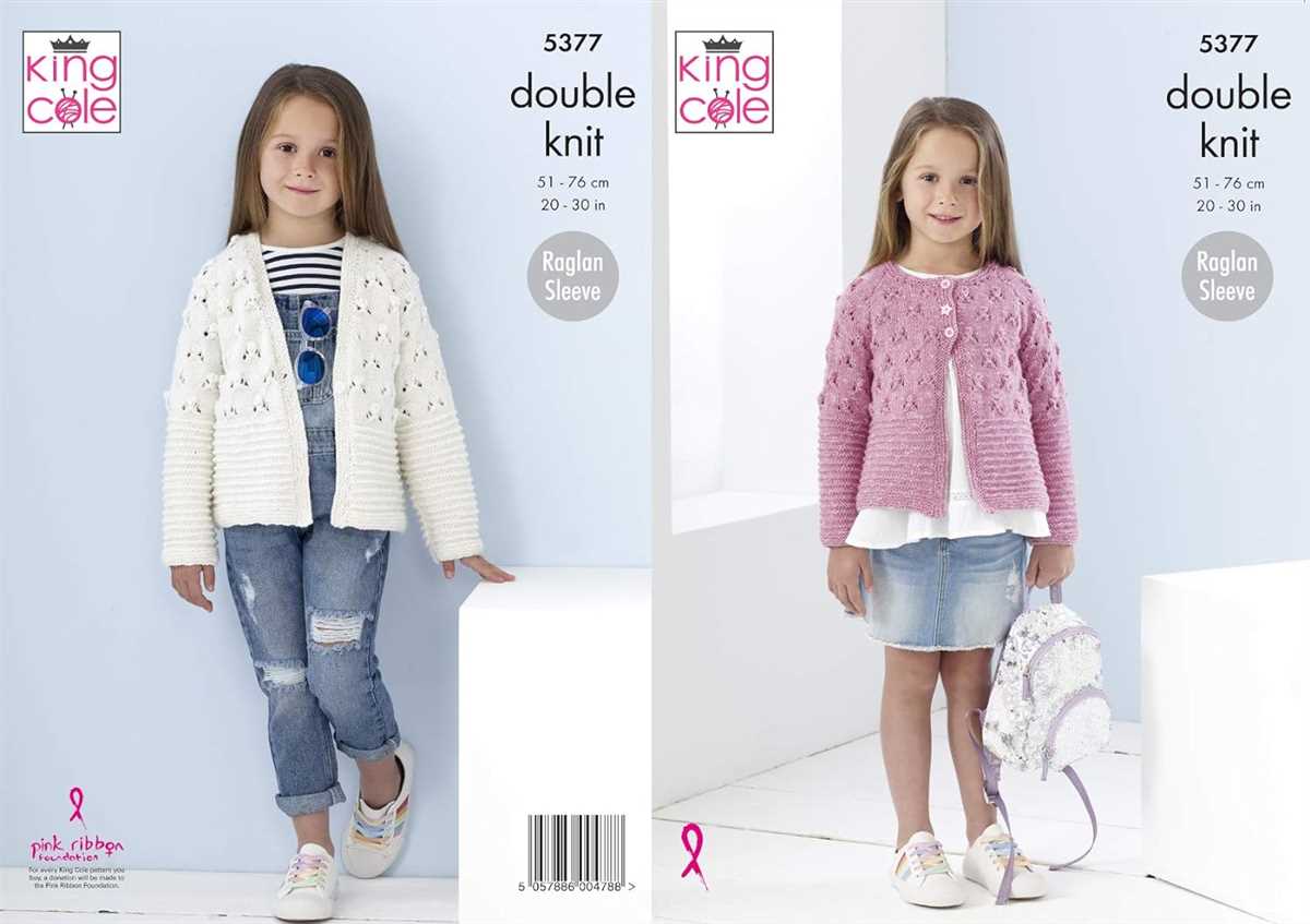 King cole knitting pattern 3703