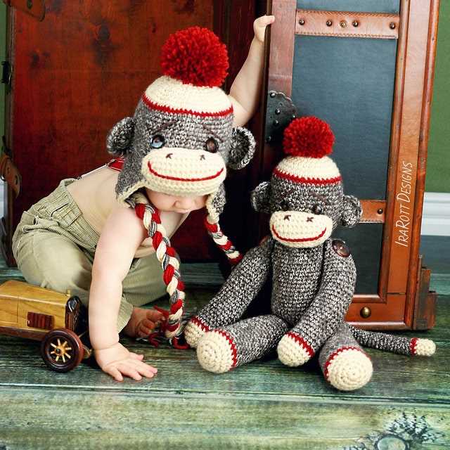 Sock monkey knitting pattern free